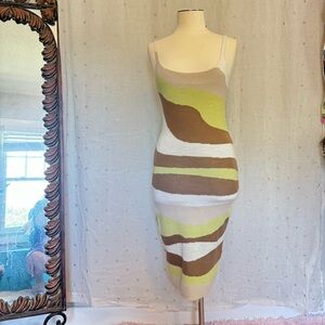 Patterned Knit Dress
